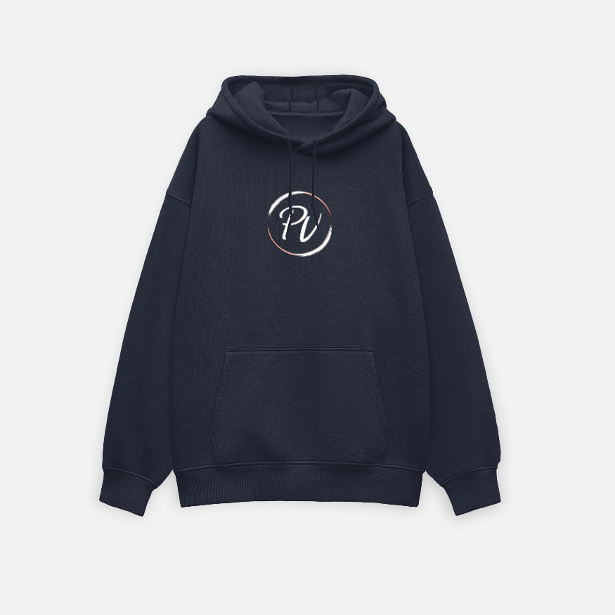 Premium Navy Blue Unisex Oversized Hoodie by PULVORA in Navy Blue