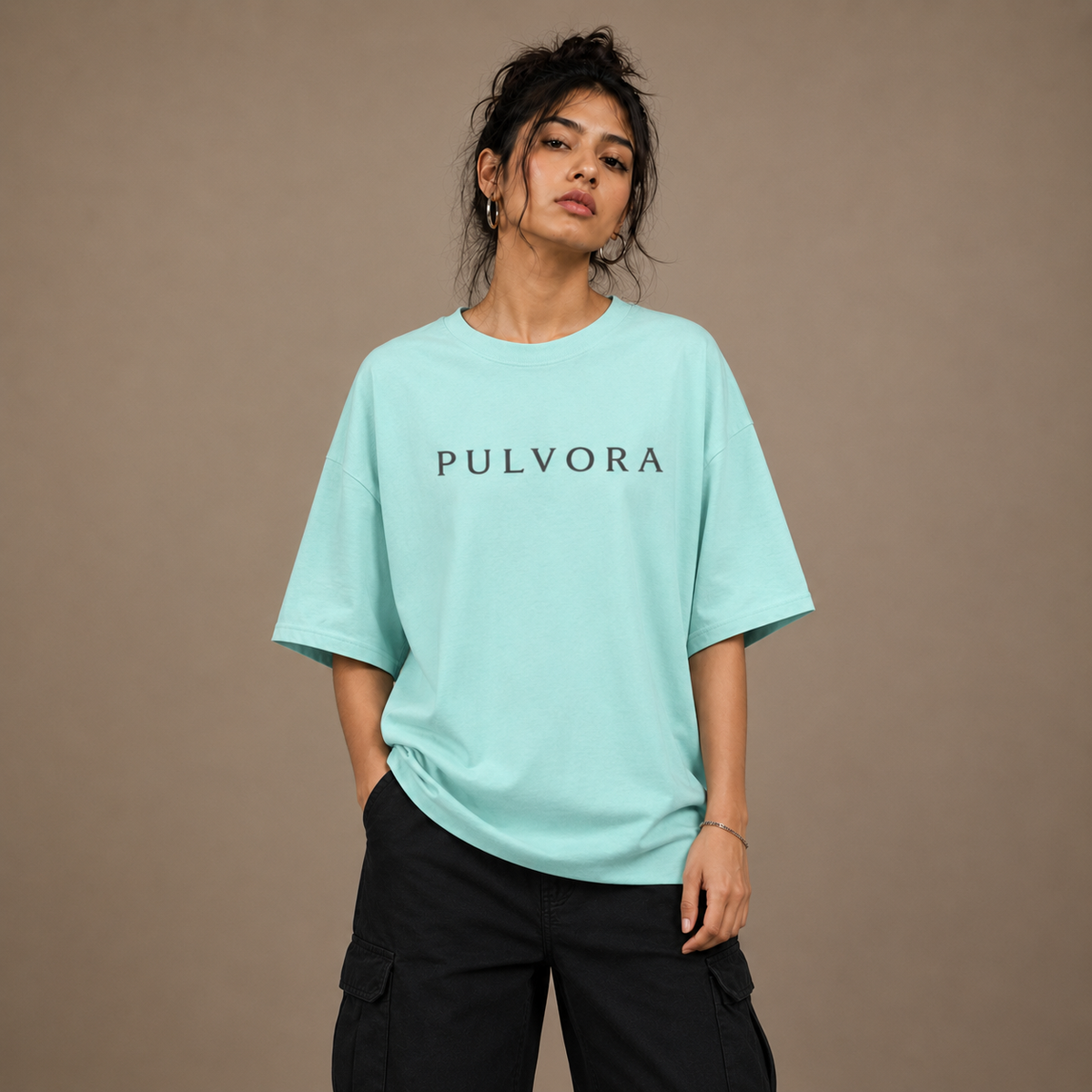 Premium Mint Unisex Oversized Classic T-Shirt by PULVORA in Mint