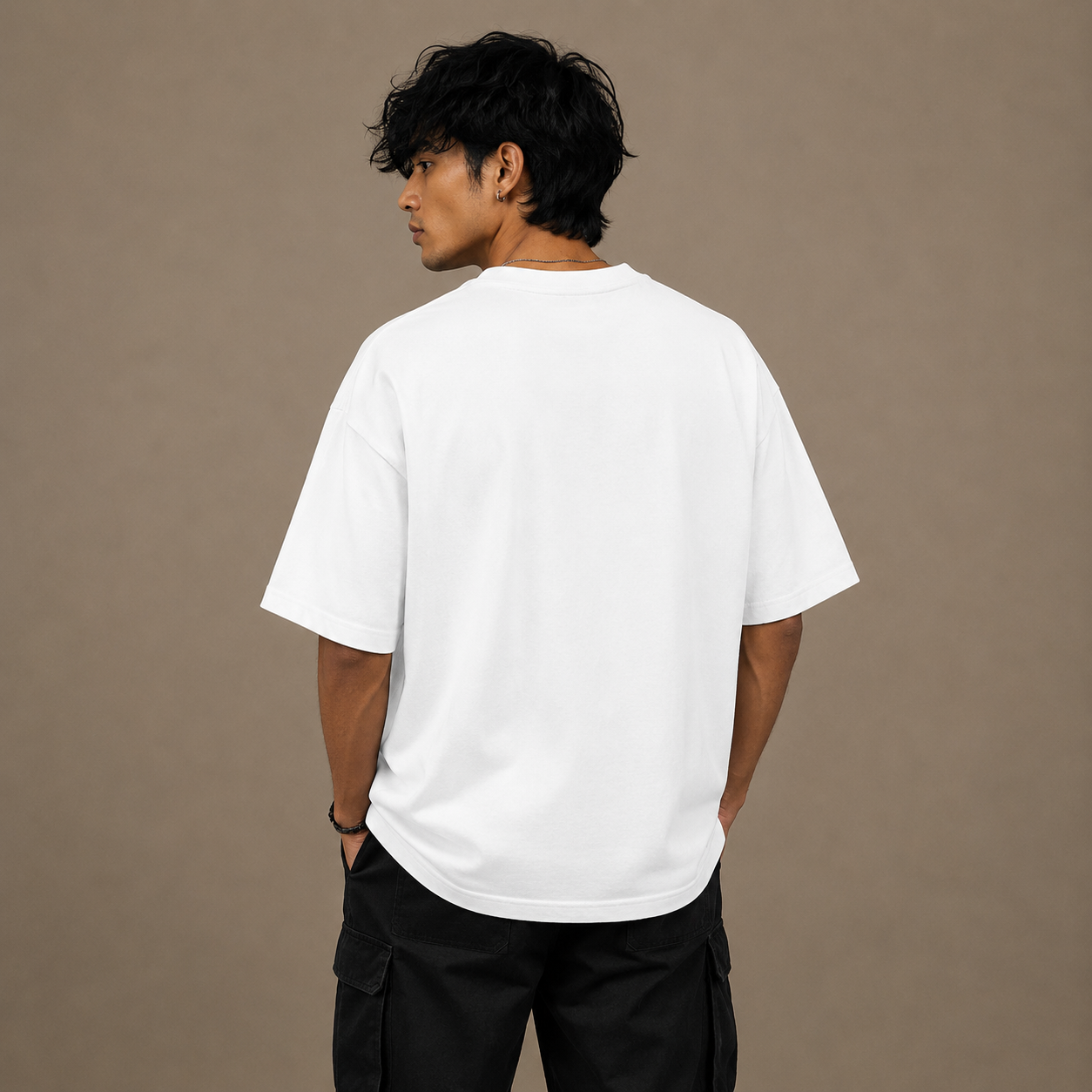 Premium White Unisex Oversized Classic T-Shirt by PULVORA in White