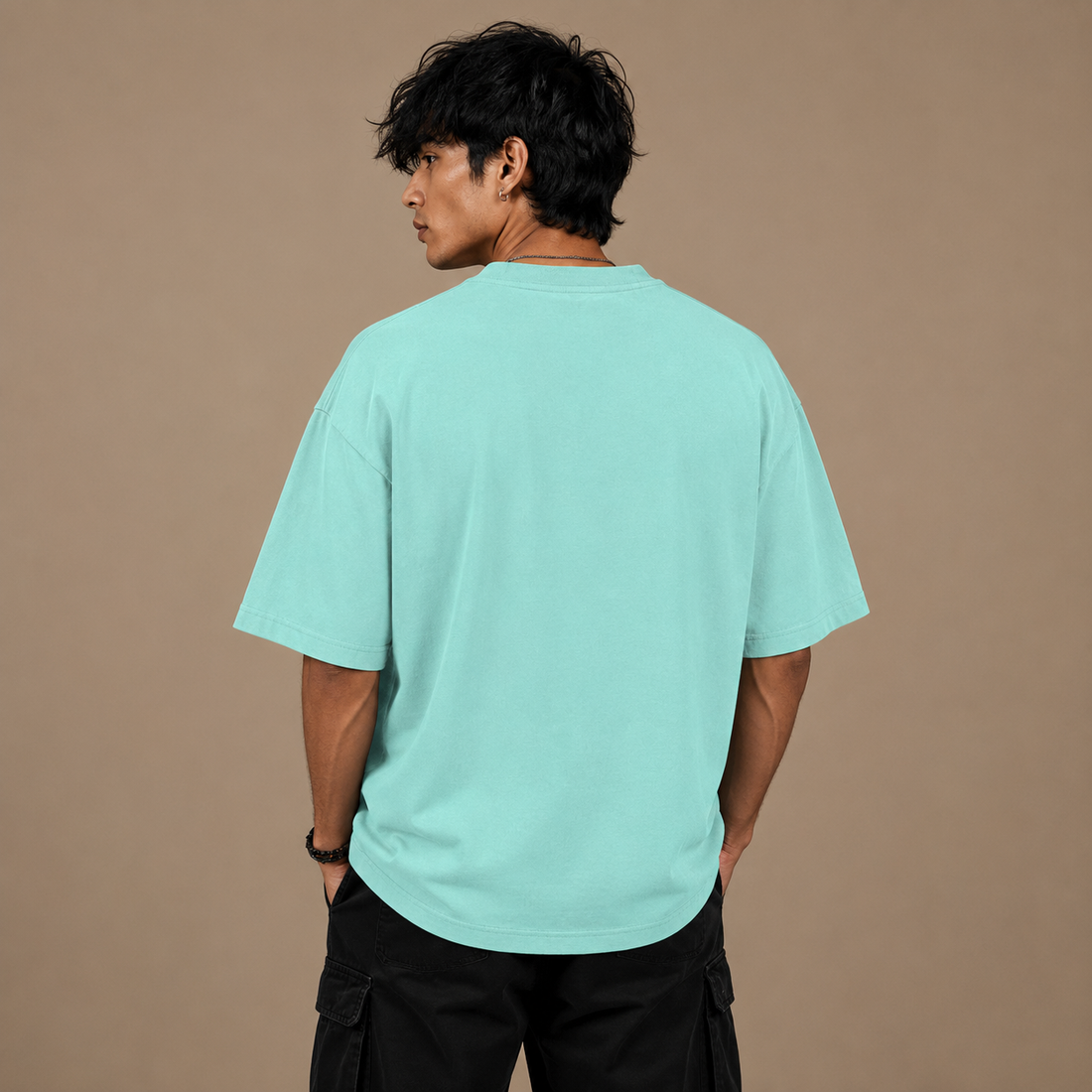 Premium Mint Unisex Oversized Classic T-Shirt by PULVORA in Mint