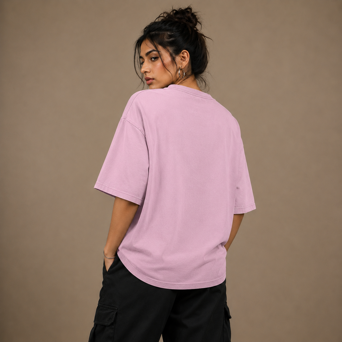 Premium Light Baby Pink Unisex Oversized Classic T-Shirt by PULVORA in Light Baby Pink
