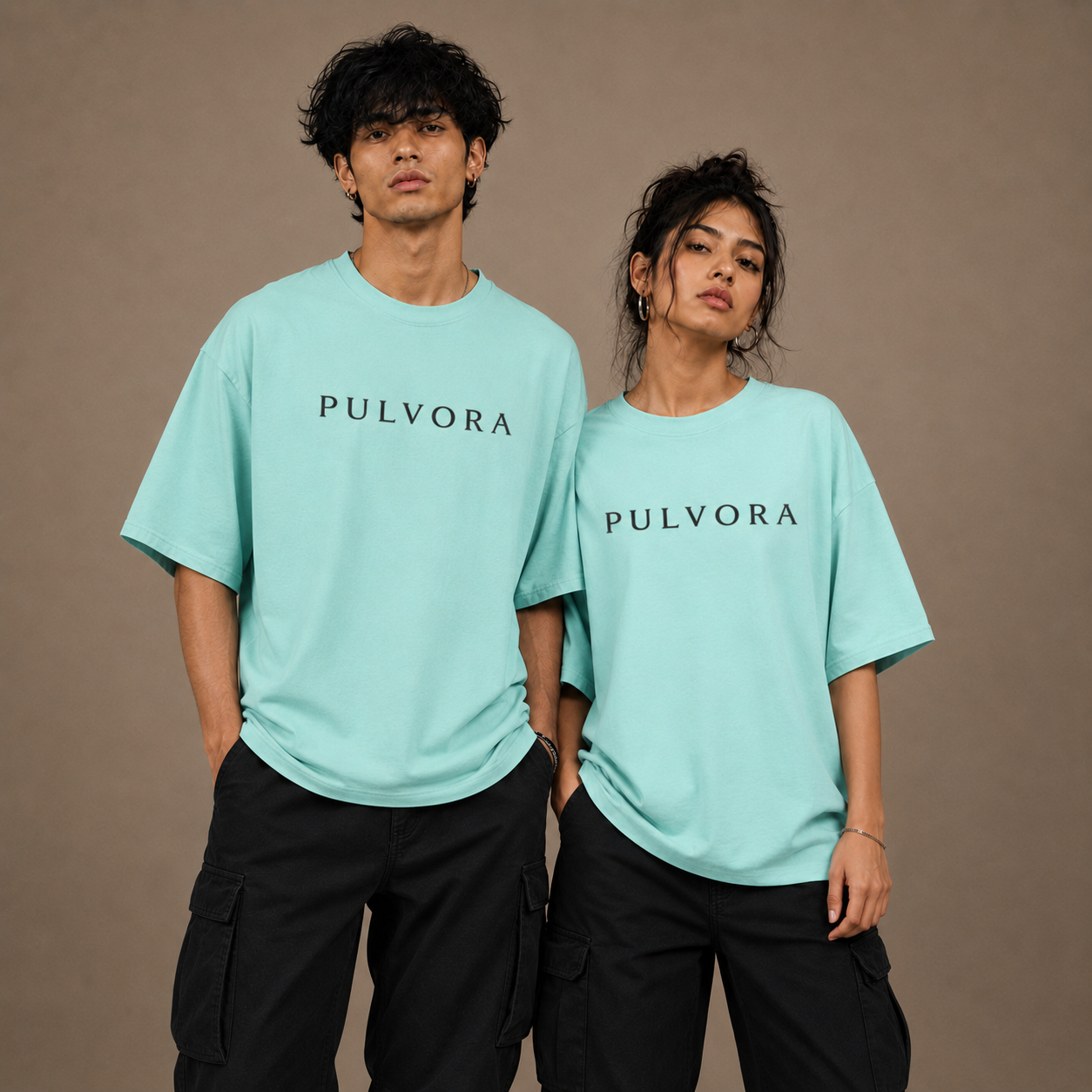 Premium Mint Unisex Oversized Classic T-Shirt by PULVORA in Mint