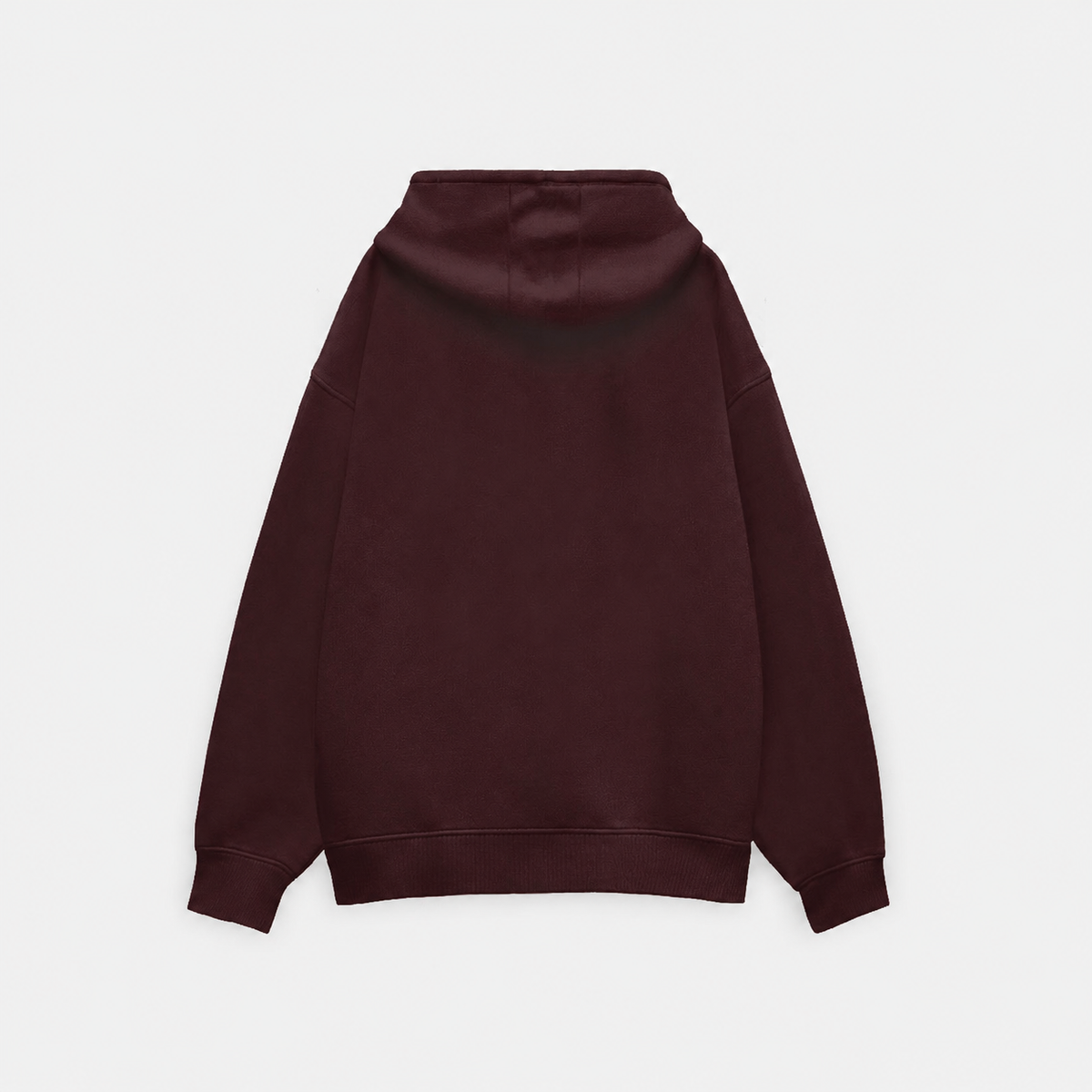 Premium Oversized Hoodie Men by PULVORA – Core Classic in Maroon