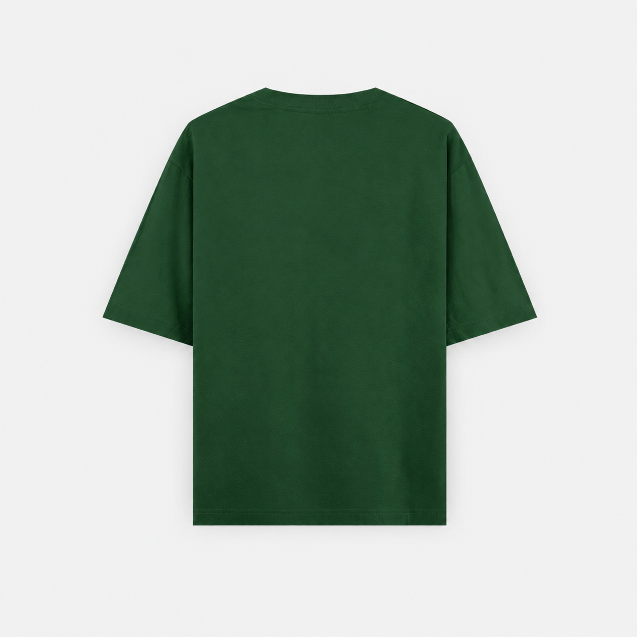 Heavyweight Oversized T Shirt by PULVORA – Forest Calm in Bottle Green
