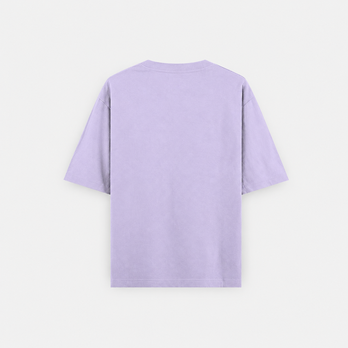 Crew Neck Oversized T Shirt by PULVORA – Lavender Haze in Lavender