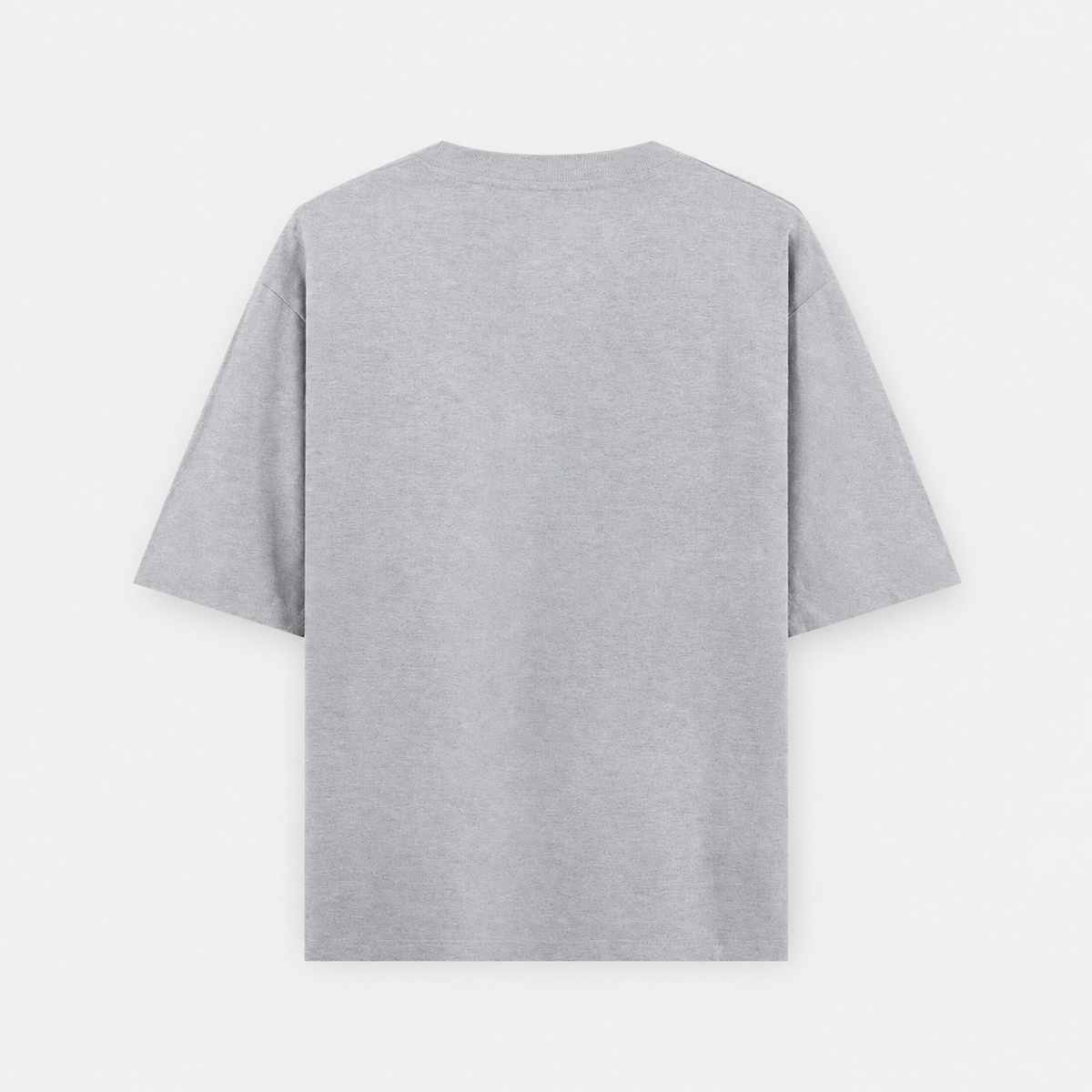 Loose Fit Cotton T Shirt by PULVORA – Quiet Grey in Grey