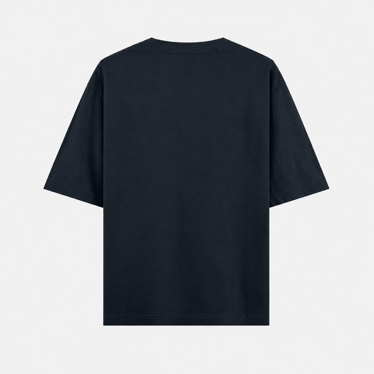 Premium Heavyweight Cotton Tee by PULVORA – Midnight Thought in Navy Blue