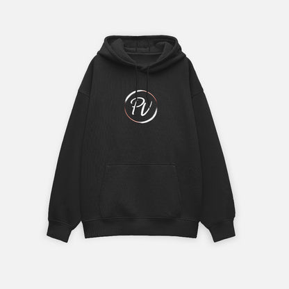 Premium Black Unisex Oversized Hoodie by PULVORA in Black