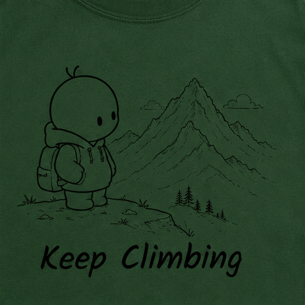 Heavyweight Oversized T Shirt by PULVORA – Forest Calm in Bottle Green