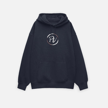 Premium Navy Blue Unisex Oversized Hoodie by PULVORA in Navy Blue