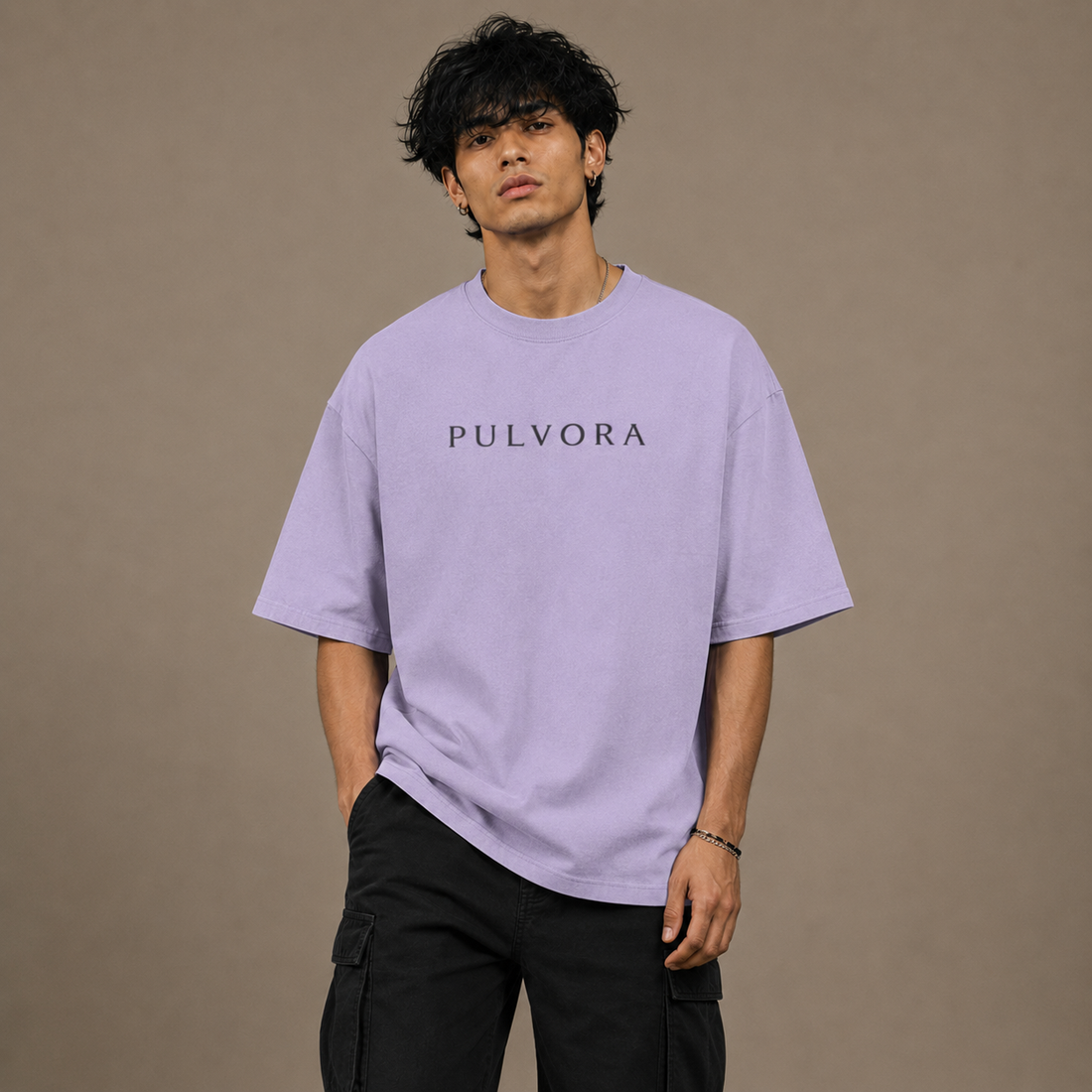Premium Lavender Unisex Oversized Classic T-Shirt by PULVORA in Lavender