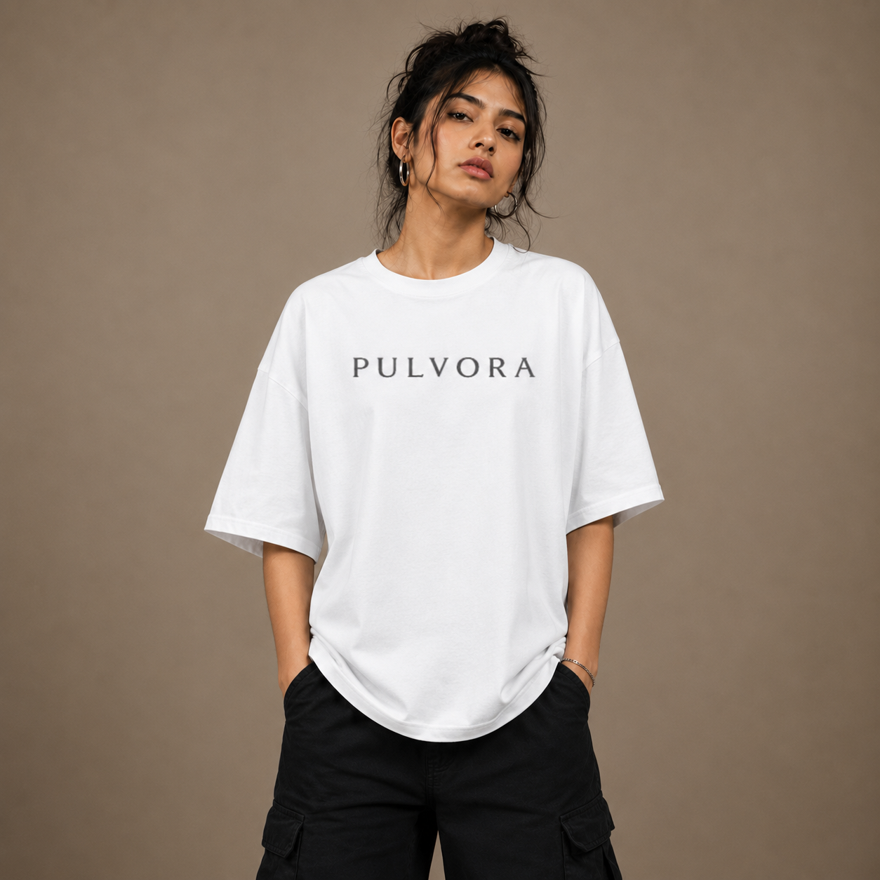Premium White Unisex Oversized Classic T-Shirt by PULVORA in White