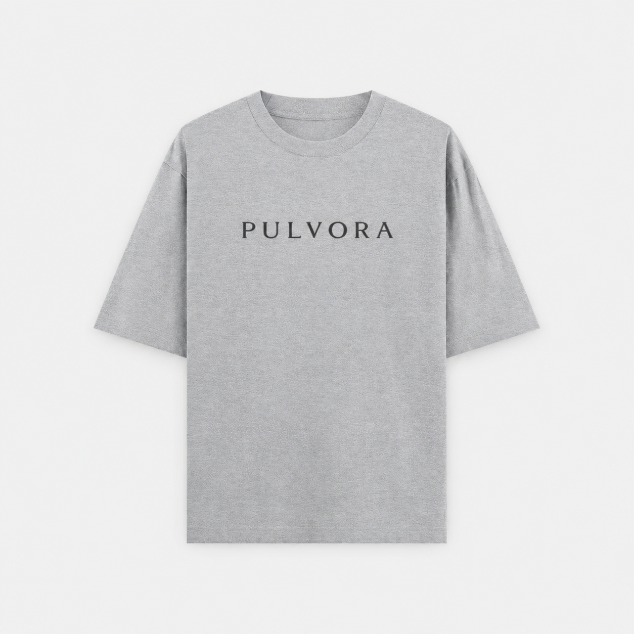 Premium Grey Melange Unisex Oversized Classic T-Shirt by PULVORA in Grey Melange
