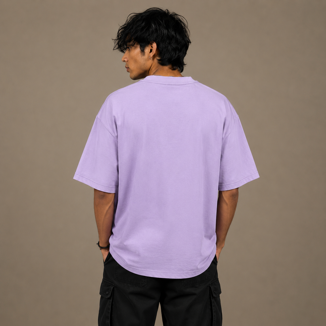 Premium Lavender Unisex Oversized Classic T-Shirt by PULVORA in Lavender