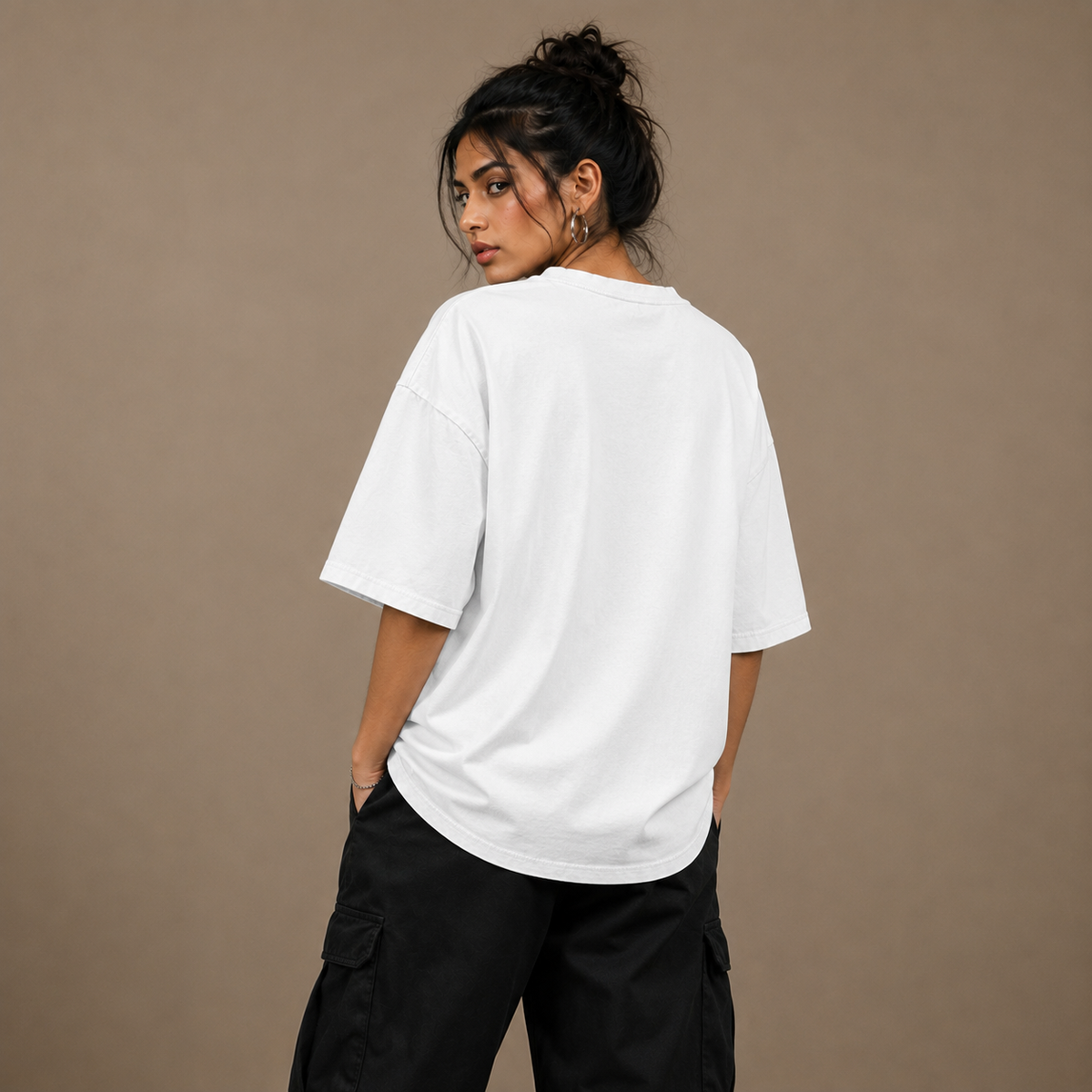 Premium White Unisex Oversized Classic T-Shirt by PULVORA in White