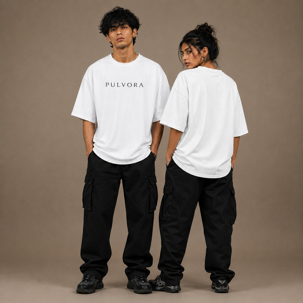 Premium White Unisex Oversized Classic T-Shirt by PULVORA in White