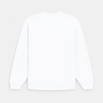 Premium White Unisex Oversized Sweatshirt by PULVORA in White