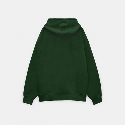 Premium Unisex Oversized Hoodie by PULVORA – Core Classic in Bottle Green