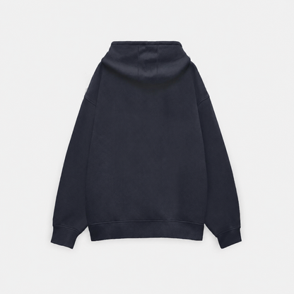 Premium Navy Blue Unisex Oversized Hoodie by PULVORA in Navy Blue