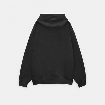 Premium Black Unisex Oversized Hoodie by PULVORA in Black
