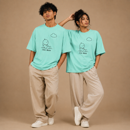 Streetwear Oversized T Shirt by PULVORA – Mint Moment in Mint