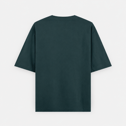 Premium Oversized T Shirt by PULVORA – Deep Current in Petrol Blue