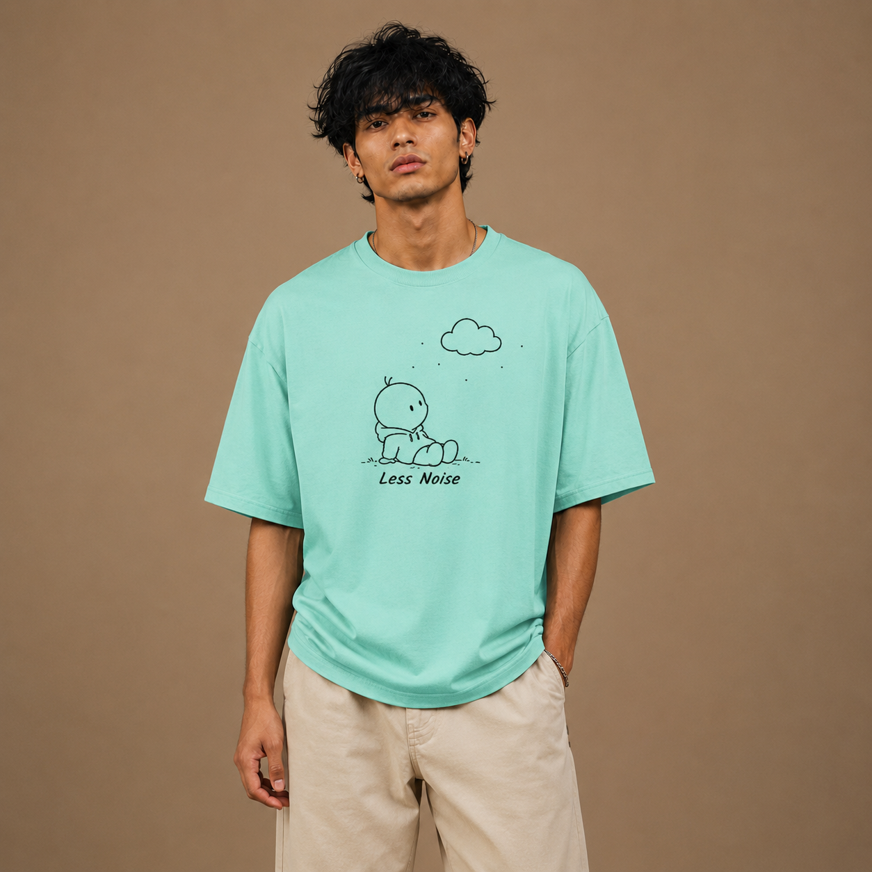 Streetwear Oversized T Shirt by PULVORA – Mint Moment in Mint