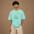 Streetwear Oversized T Shirt by PULVORA – Mint Moment in Mint