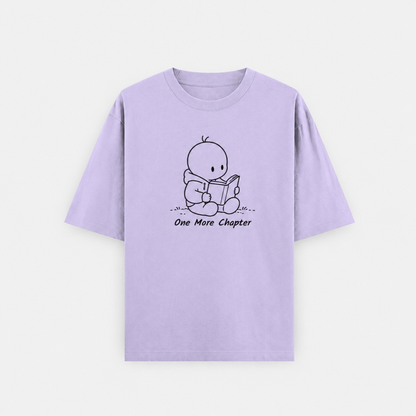 Crew Neck Oversized T Shirt by PULVORA – Lavender Haze in Lavender