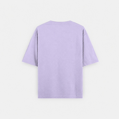 Crew Neck Oversized T Shirt by PULVORA – Lavender Haze in Lavender