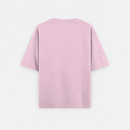 Casual Oversized T Shirt by PULVORA – Soft Blush in Baby Pink
