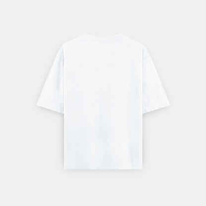 Oversized Cotton T Shirt by PULVORA – Cloud Pause in White